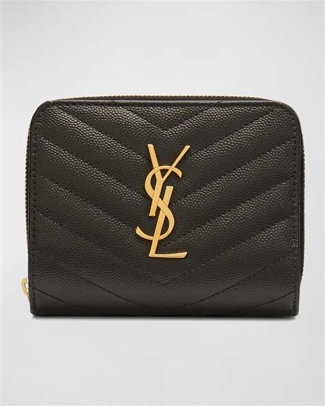 ysl black wallet men|ysl zipper wallet.